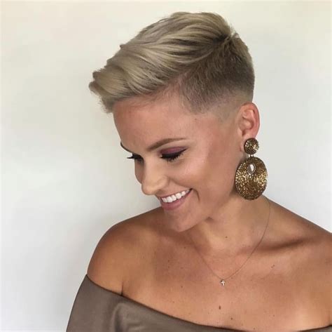 photos of short pixie hairstyles|very short shaved pixie haircuts.